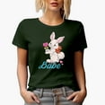 thumbnail image 1 of Bunny Babe, Spring or Easter Day Gift, Military Green T-Shirt, 2XL, 1 of 5
