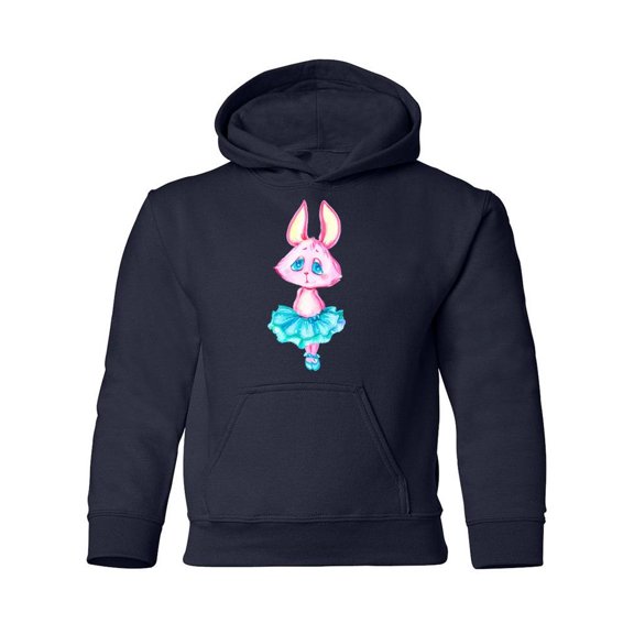 Bunny Ballerina Hoodie Juniors -Image by Shutterstock, Small