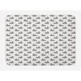 thumbnail image 1 of Bunny Bath Mat, Sketch Art Pattern with Hand-drawn Rabbits Wildlife Doodle Hare Animals, Plush Bathroom Decor Mat with Non Slip Backing, 29.5" X 17.5", Dark Brown and White, by Ambesonne, 1 of 2