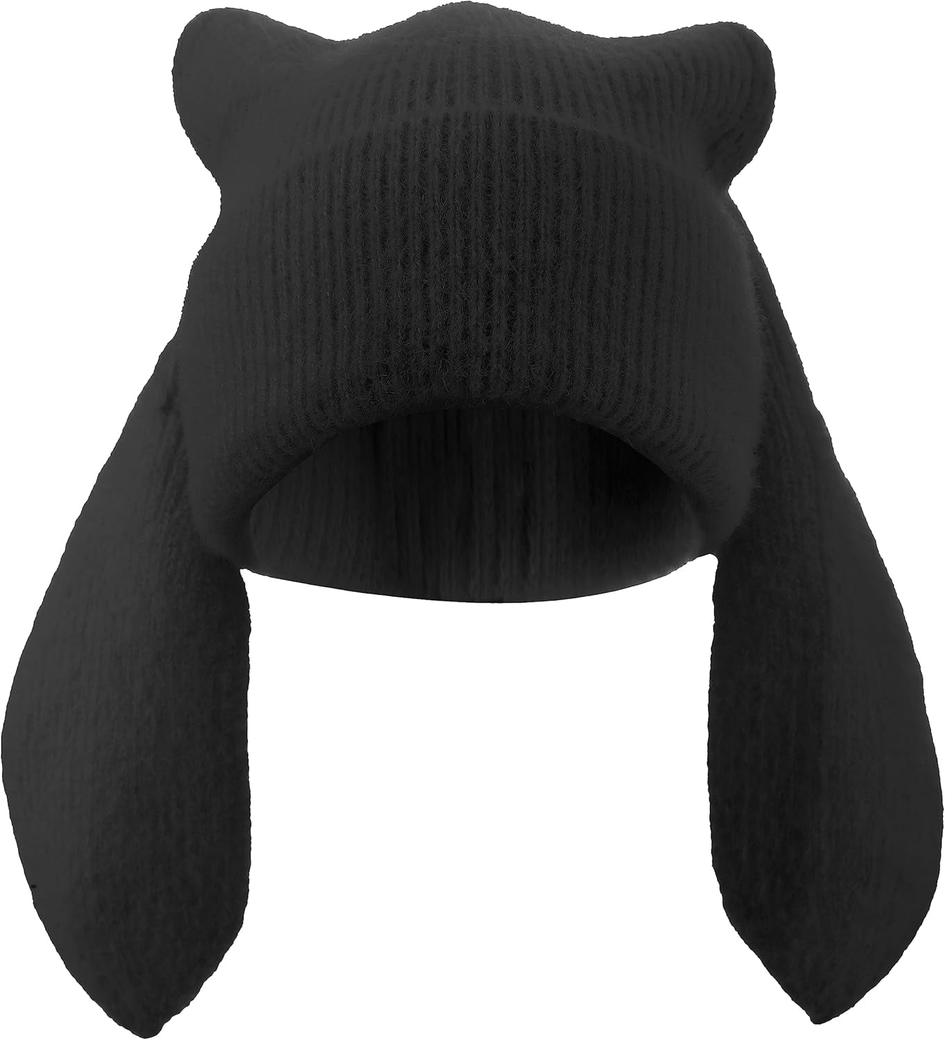 Bunny Beanie Hats for Women Cute Rabbit Beanie Crochet Hats Winter Cap Warm Skull Cap Outdoor Ski Slouchy