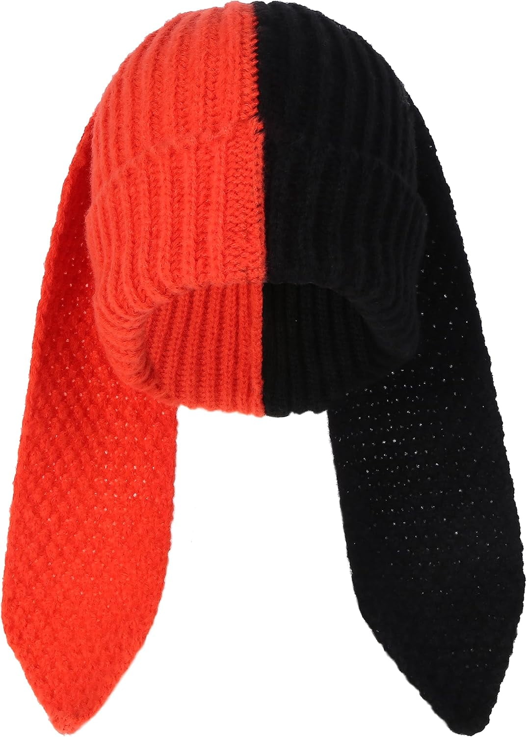 Bunny Beanie Hats for Women Cute Rabbit Beanie Crochet Hats Winter Cap Warm Skull Cap Outdoor Ski Slouchy