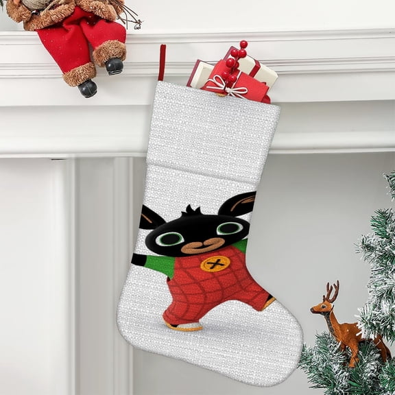 Bunny Bing Ultra soft velvet Christmas socks, Large Super Soft Christmas Stockings For Christmas Xmas Tree Holiday Fireplace Family Decor Gifts