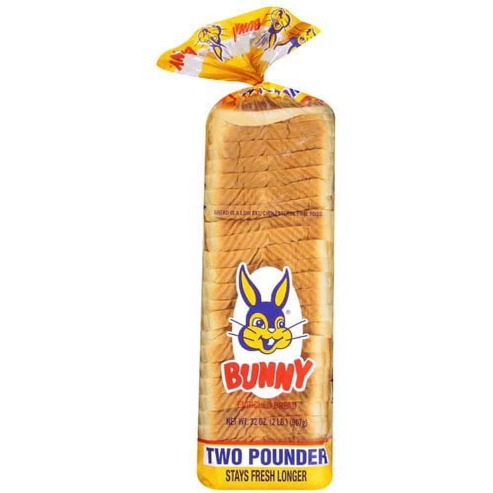 Bunny Bread White Sandwich Bread, Enriched Soft Sliced White Bread, 32 ...