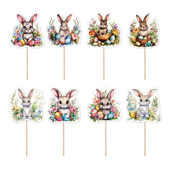Bunny Carnival Dessert Cake Decoration Sign