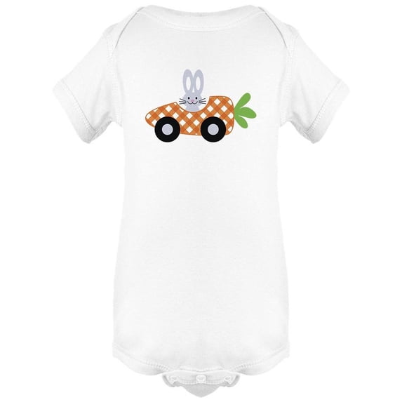 Bunny Carrot Car Bodysuit Infant -Image by Shutterstock, 6 Months