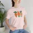 thumbnail image 1 of Bunny Carrots T-shirts, Women Easter T-shirts, Easter T-shirts, Mom Gifts, 1 of 4