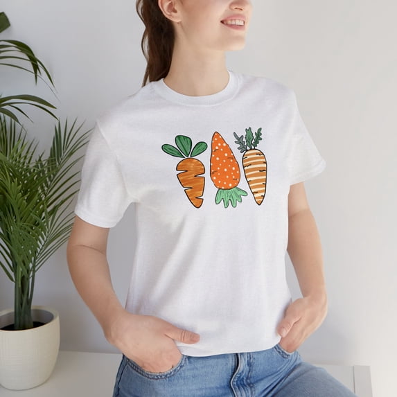 Bunny Carrots T-shirts, Women Easter T-shirts, Easter T-shirts, Mom Gifts