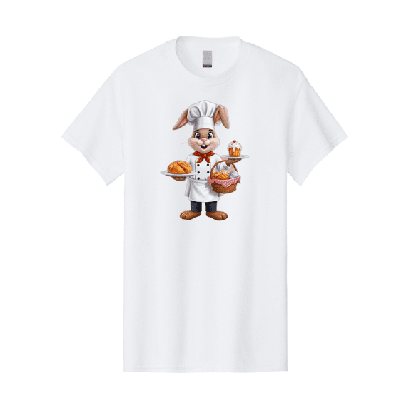 Bunny-Chef Mens Graphic Tee, 100% Cotton, Casual Summer Wear BAA241