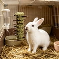 thumbnail image 1 of Bunny Chew Toys, Rabbit Chew Toys for Teeth Grinding, Improve Dental Health, 100% Natural Apple Wood Timothy Grass Cake Treats for Rabbits Guinea Pigs, 1 of 6