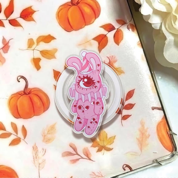 Bunny Clown MagSafe Phone Grip: Kawaii Acrylic Accessory, Clown Magnetic Griptok