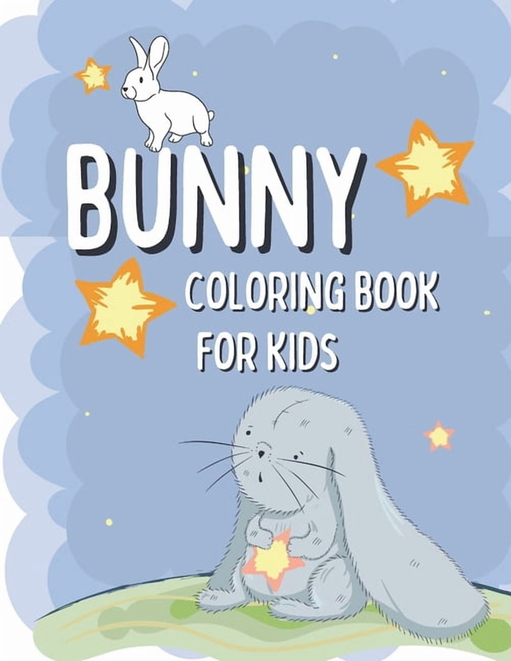 Bunny Coloring Book For Kids: Rabbit Coloring Pages For Children with ...