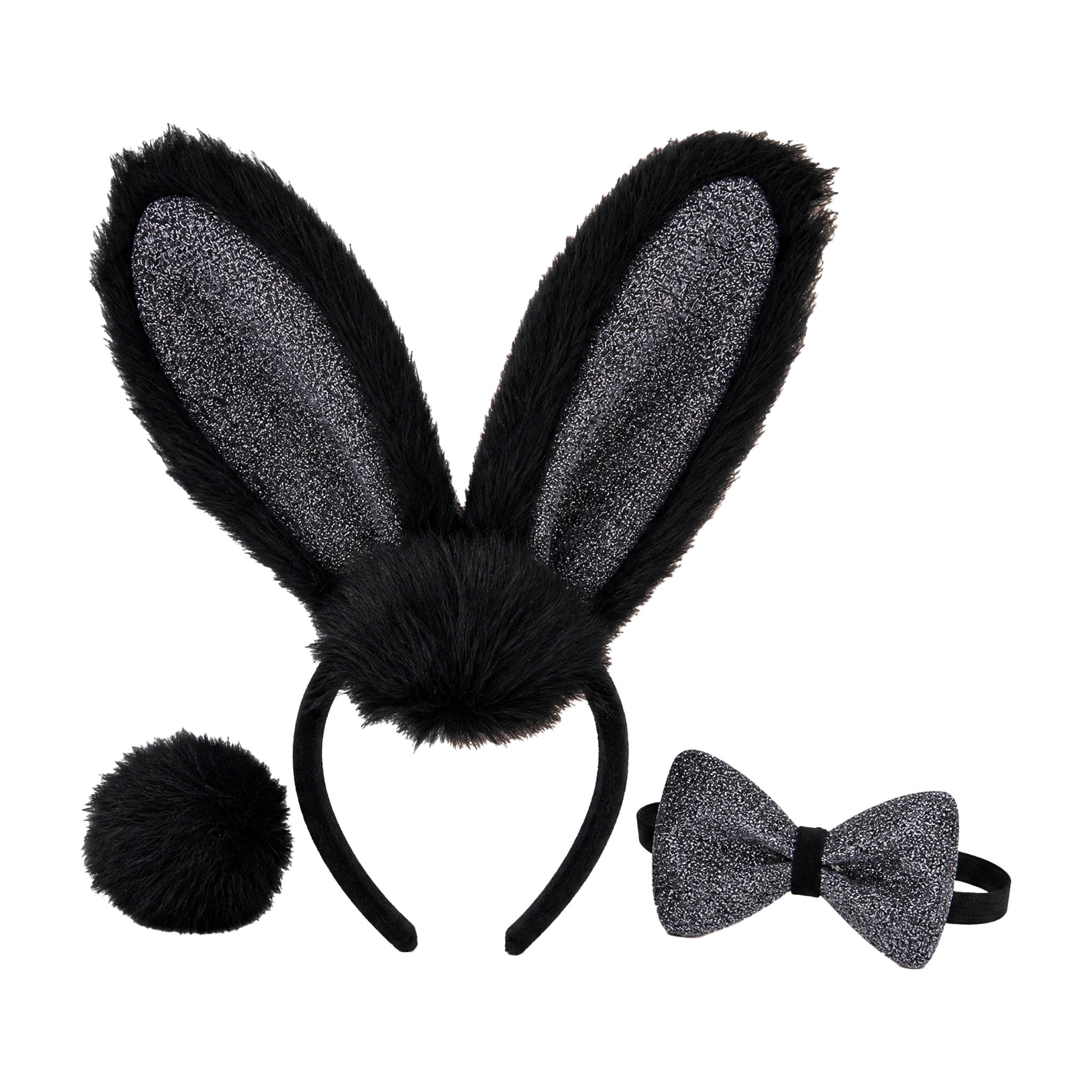Way To Celebrate Bunny Costume Kit, Gray, 3pc, Adult, Halloween ...