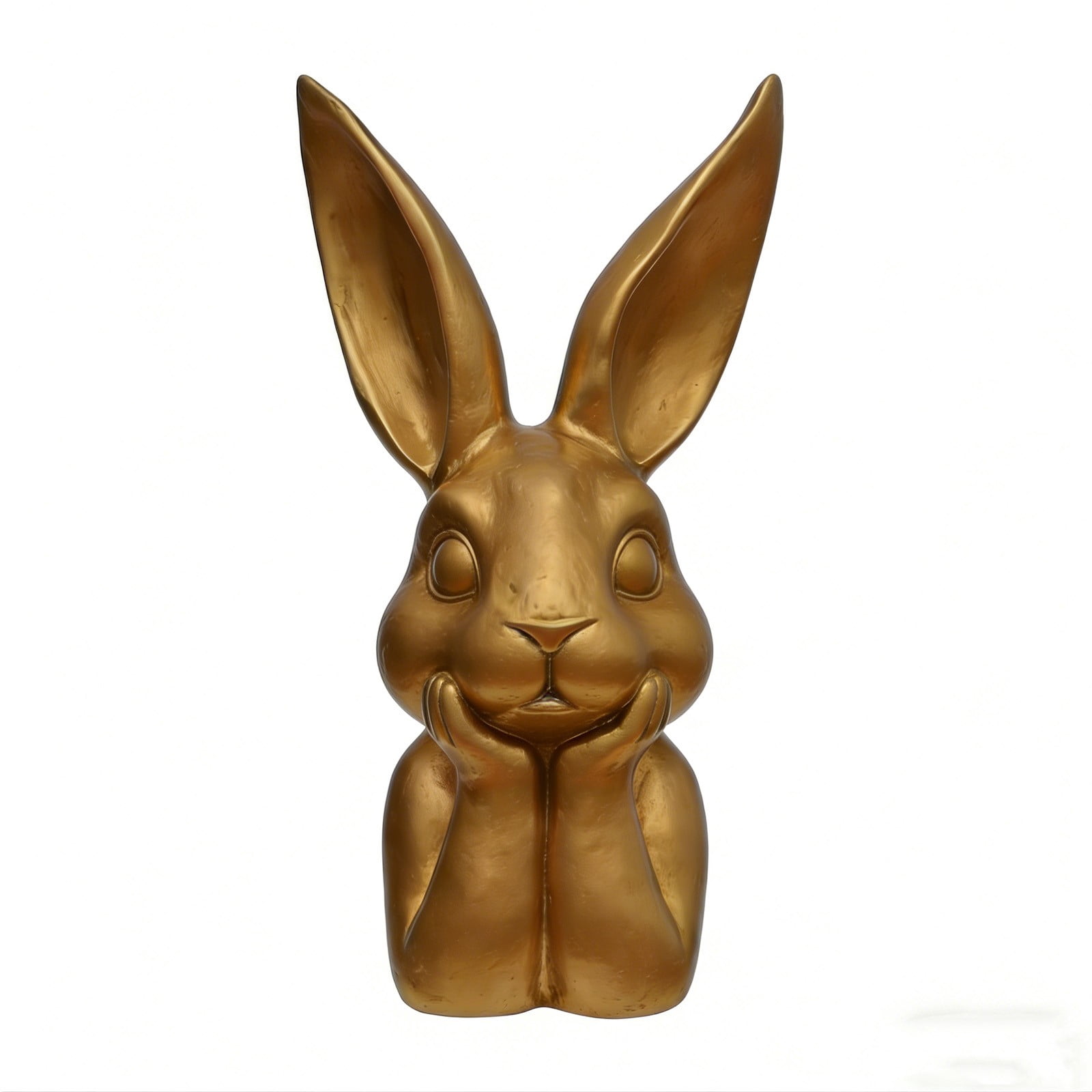 Bunny Decor,Gold Bunny Figurine,Large Easter Bunny Statue,8IN Large ...