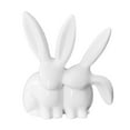 thumbnail image 1 of Bunny Decoration Animal Sculpture Decorative Object Resin Material Easter Accent for Living Room Bedroom Decor, 1 of 9