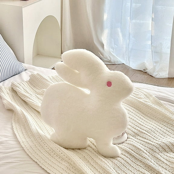 Bunny Doll Decorative Pillow, Modern Cushion Set for Sofa Bed and Chair, Soft Polyester Plush Accent Throw Pillow for Home Office Hotel Decor, Topliu