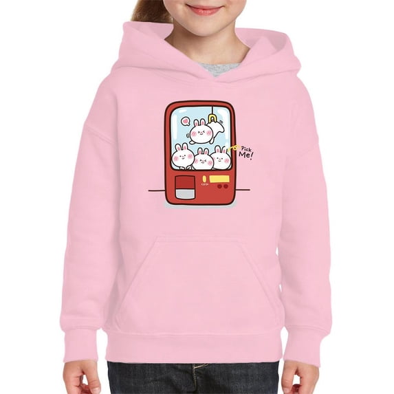 Bunny Dolls Crane Game Hoodie Juniors -Image by Shutterstock, Medium