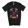 thumbnail image 1 of Bunny Dripped Clarinet Musical Instrument Player; Easter Eggs Hunting Unisex T-Shirt, 1 of 4