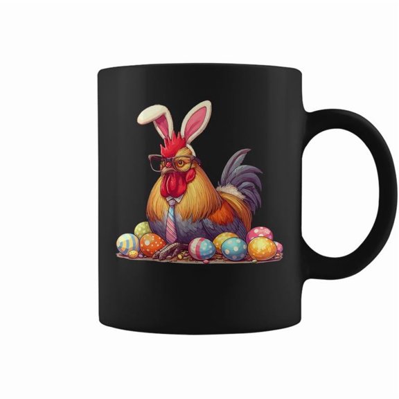 Bunny Ears Farm Animal Spring Coffee Mugs