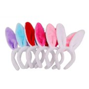 DEEPABLAZE Bunny Ears Headband, Bunny Ears Costume for Women and Kids - Halloween Easter Rabbit Costumes Pink
