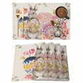 thumbnail image 1 of Bunny Easter Placemats Set of 4, Eggs Spring Floral Butterfly Leaves Rustic Placemats for Dining Table, Place Mats for Kitchen Tabletop, Waterproof Wipeable Dining Table Mats Set, 1 of 9