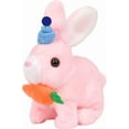 thumbnail image 1 of Bunny Easter Plush Toy, Jumping Spotted Rabbit Talking Hopping Ears Nose Moving Educational Plush Toy Singing Shaking Glowing Interactive Toy Sleeping Dolls, Soothing Easter Toys Electric for Kids, 1 of 14