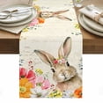 thumbnail image 1 of Bunny Easter Table Runner - 36 Inch Long, Kitchen Dining Table Runner Dresser Scarves, Eucalyptus Spring Floral Farmhouse Weeping Farmhouse Decor for Coffee Tables Wedding Party Banquet, 1 of 8