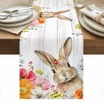 thumbnail image 1 of Bunny Easter Table Runner - 90 Inch Long, Kitchen Dining Table Runner Dresser Scarves, Eucalyptus Spring Floral Farmhouse Wooden Farmhouse Decor for Coffee Tables Wedding Party Banquet, 1 of 8