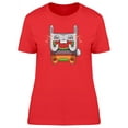 thumbnail image 1 of Bunny Eating A Watermelon Slice T-Shirt Women -Image by Shutterstock, Female Small, 1 of 2