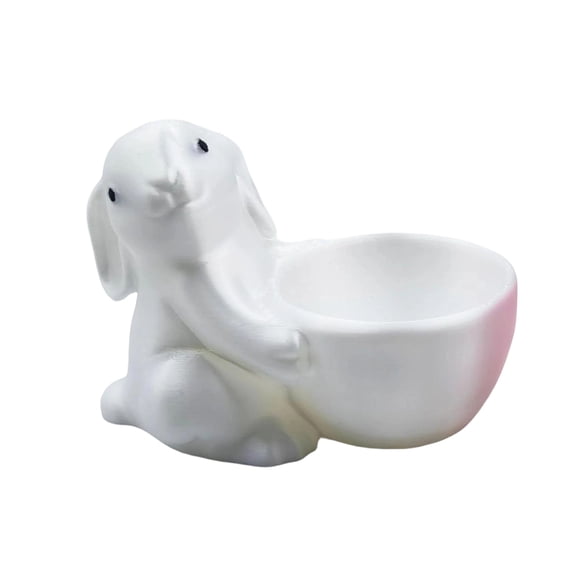 Bunny Egg Holder 3D Printed Easter Table Decor Colorful / Vibrant Design Bunny Shaped Egg Cup For Easter Brunch Breakfast Table Centerpiece Party Tabletop Decoration