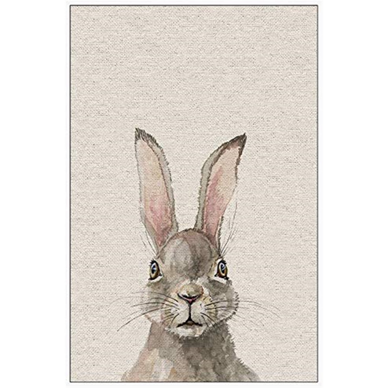 Bunny Eyes II Floater Framed Painting Print on Canvas