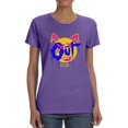 thumbnail image 1 of Bunny Face Off Mind Shaped T-Shirt Women -Image by Shutterstock, Female x-Large, 1 of 4