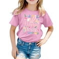 thumbnail image 1 of Bunny Face with Sunglasses Cap Easter T-Shirt Day for Kids T-Shirt Easter Shirts Bunny Tshirt Short Sleeve Tee Funny Rabbit Graphic Top Basic Base Shirt for Boy Girl, 1 of 4