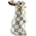 thumbnail image 1 of Bunny Figurine, Rabbit Figurine Decoration for Spring, Standing, Sterling Check, 1 of 8