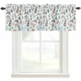 thumbnail image 1 of Bunny Floral Easter Rod Pocket Curtain Valance, Elegant Pastoral Spring Floral Rabbits Farmhouse Window Valance for Living Room, Bedroom, Kitchen 42"W x 18"L, 1 of 9