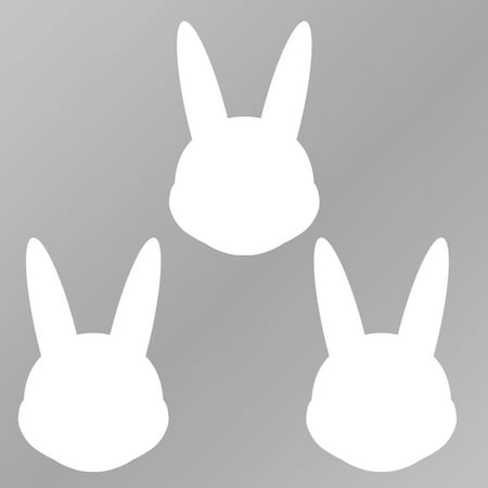 Bunny Foam Craft Shapes, 48/pack, White, for Craft Projects