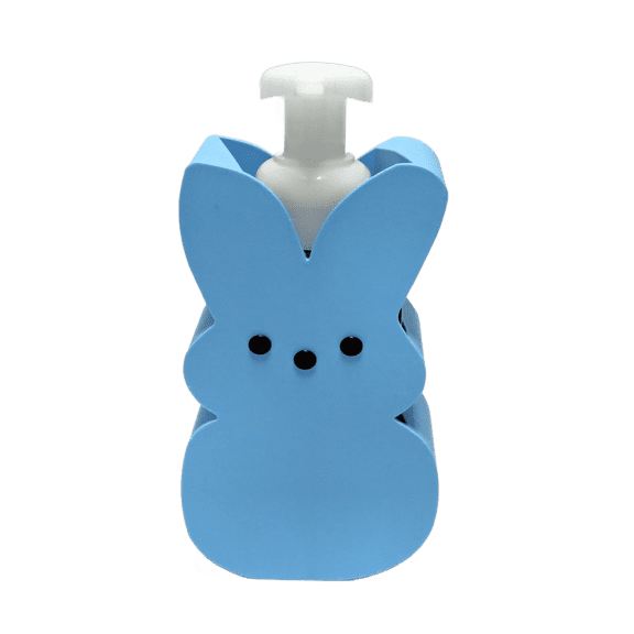 Bunny Foaming Soap Holder Easter Bathroom Countertop Decor 3D Printed Rabbit Pump Stand