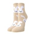 thumbnail image 1 of Bunny Fun Socks, Bunny Fluffy Socks, Bunny Fun Socks for Woman, Bunny Fuzzy Socks, Bunny Funky Socks, Women Easter Theme Mid Calf Cotton Knit Casual Socks, Yellow, 1 of 4