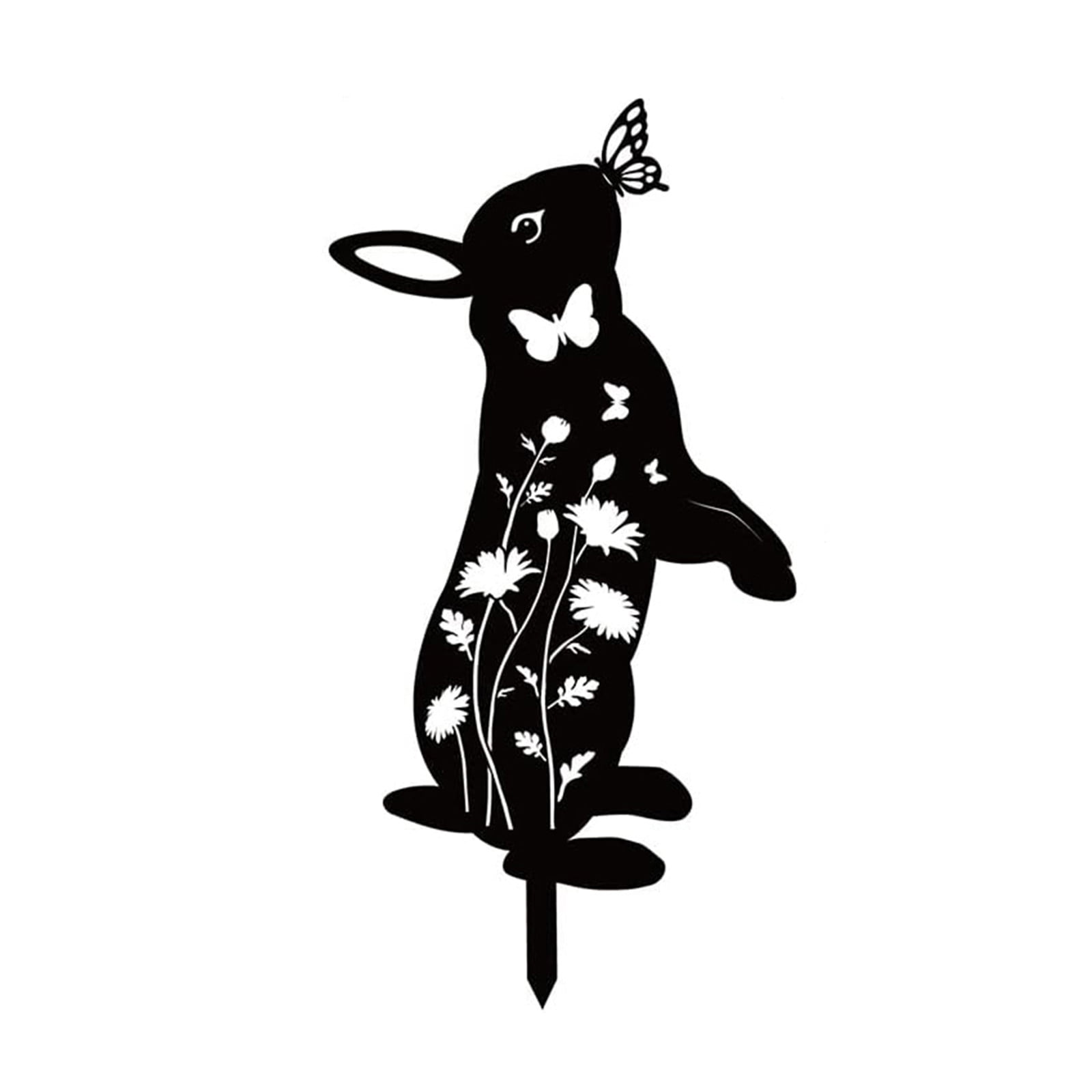 Bunny Garden Stakes-Metal Rabbit Statues for Outdoor Decor,Creative ...