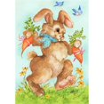 thumbnail image 1 of Bunny Gift Garden Flag, 1 of 1