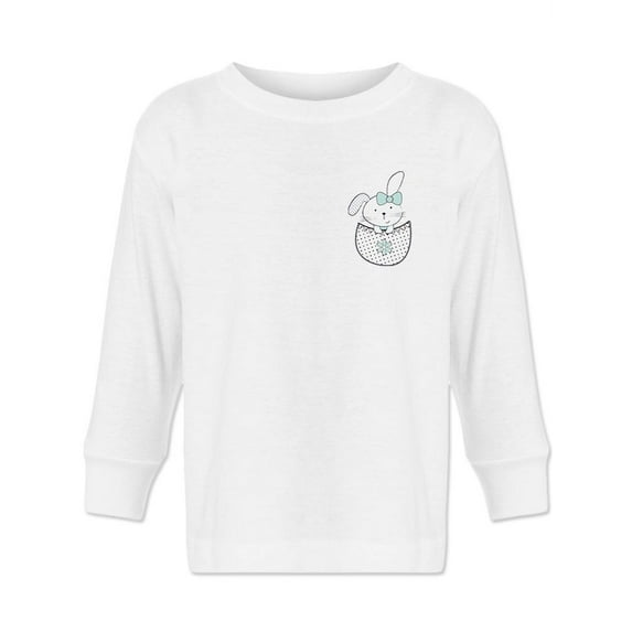 Bunny Girl In The Pocket . Long Sleeve Toddler -Image by Shutterstock, 2 Toddler