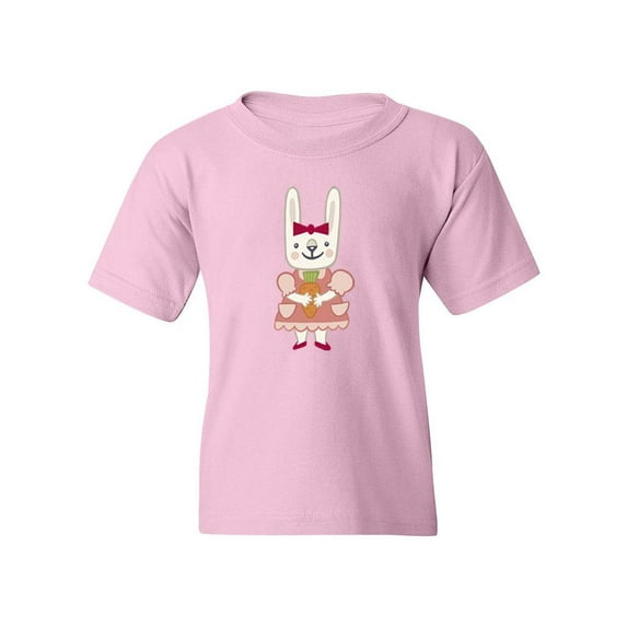 Bunny Girl With A Carrot T-Shirt Juniors -Image by Shutterstock, Large