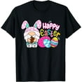 thumbnail image 1 of Bunny Gnome Hug Easter Eggs Hunting Happy Easter Day Gift T-Shirt, 1 of 3