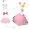 thumbnail image 1 of Bunny Goose Outfit,Easter Porch Goose Outfits,Lawn Goose Clothing for 17"/23" High Cement or Plastic Goose,Outdoor Patio Yard Decoration, 1 of 6