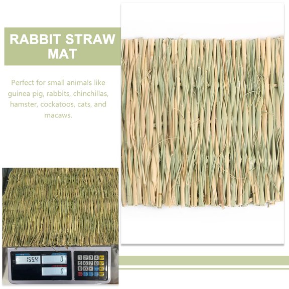 Bunny Grass Mat 5pcs Straw Hay Rabbit Bedding Toy