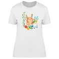 thumbnail image 1 of Bunny Holding Bouquet  T-Shirt Women -Image by Shutterstock, Female x-Large, 1 of 2