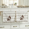 thumbnail image 1 of VHC Brands Bunny Hop Silhouette Bunnies w/Pom Pom Tea Towel Set of 2 16x28, Spring Decorative Dish or Hand Towels, Perfect for Kitchen or Bathroom, Spring and Easter Decor, 1 of 4
