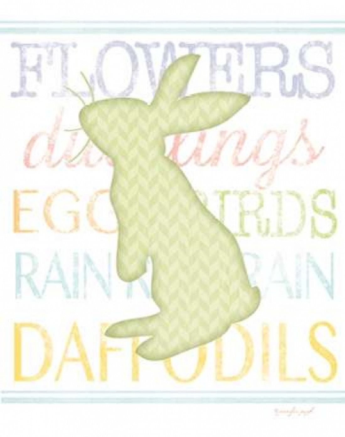 Bunny III Canvas Art - Jennifer Pugh (22 x 28)