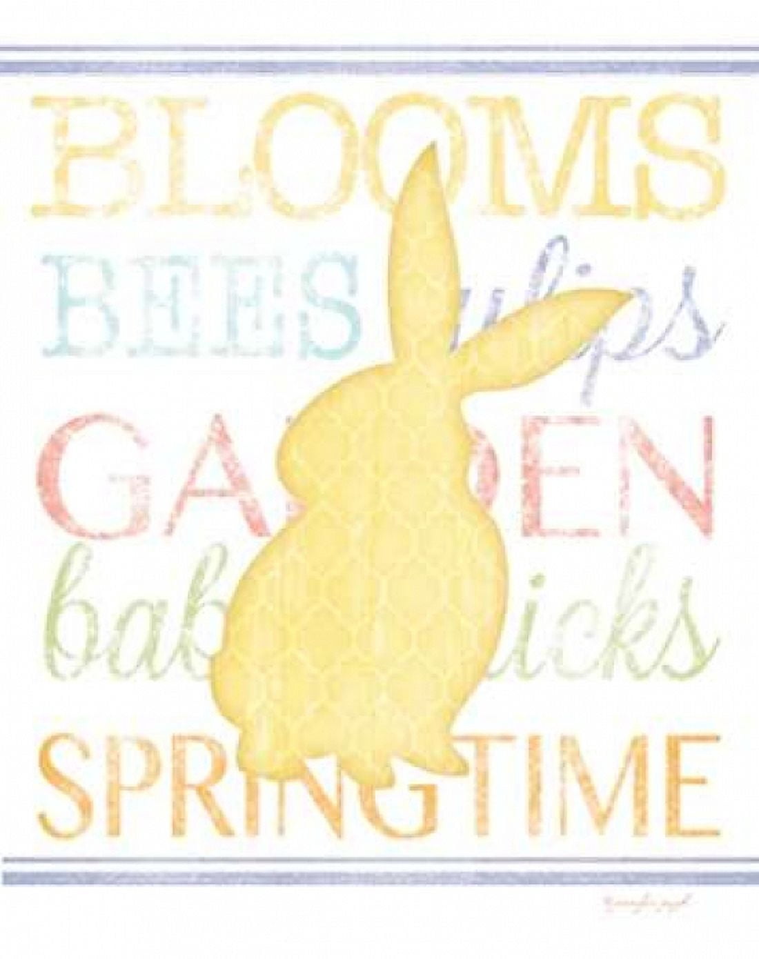 Bunny IV Canvas Art - Jennifer Pugh (22 x 28)