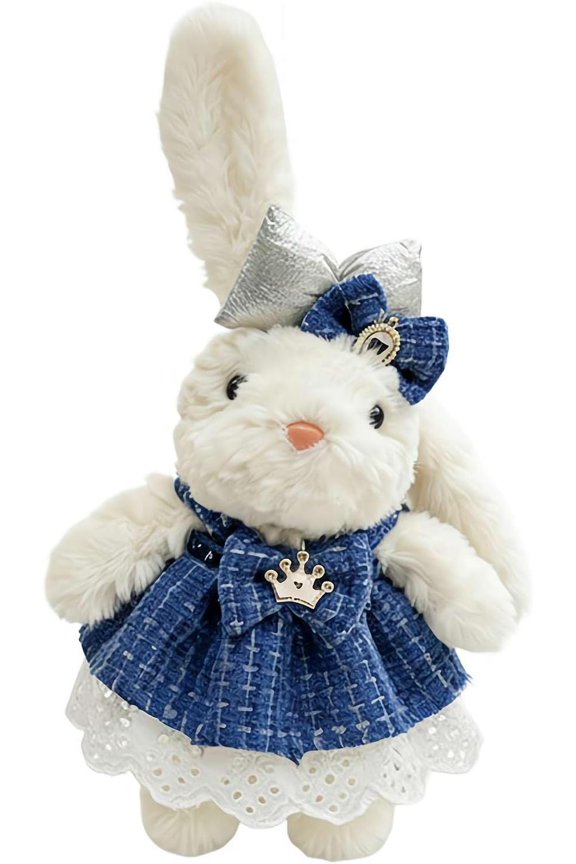 Bunny Keychain Plush, Lop-Eared Rabbit Keychain Velvet Soft, Adorable Keyring for Keys Backpack Purse