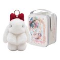 thumbnail image 1 of Bunny Keychain with Tin - 5.1" Handmade Bunny Plush Keychain with Gift Tin Box, Soft Rabbit Bag Charm Pendant, Cute Fluffy Key Ring Accessory for Backpack Purse Keys Gift Idea, 1 of 13